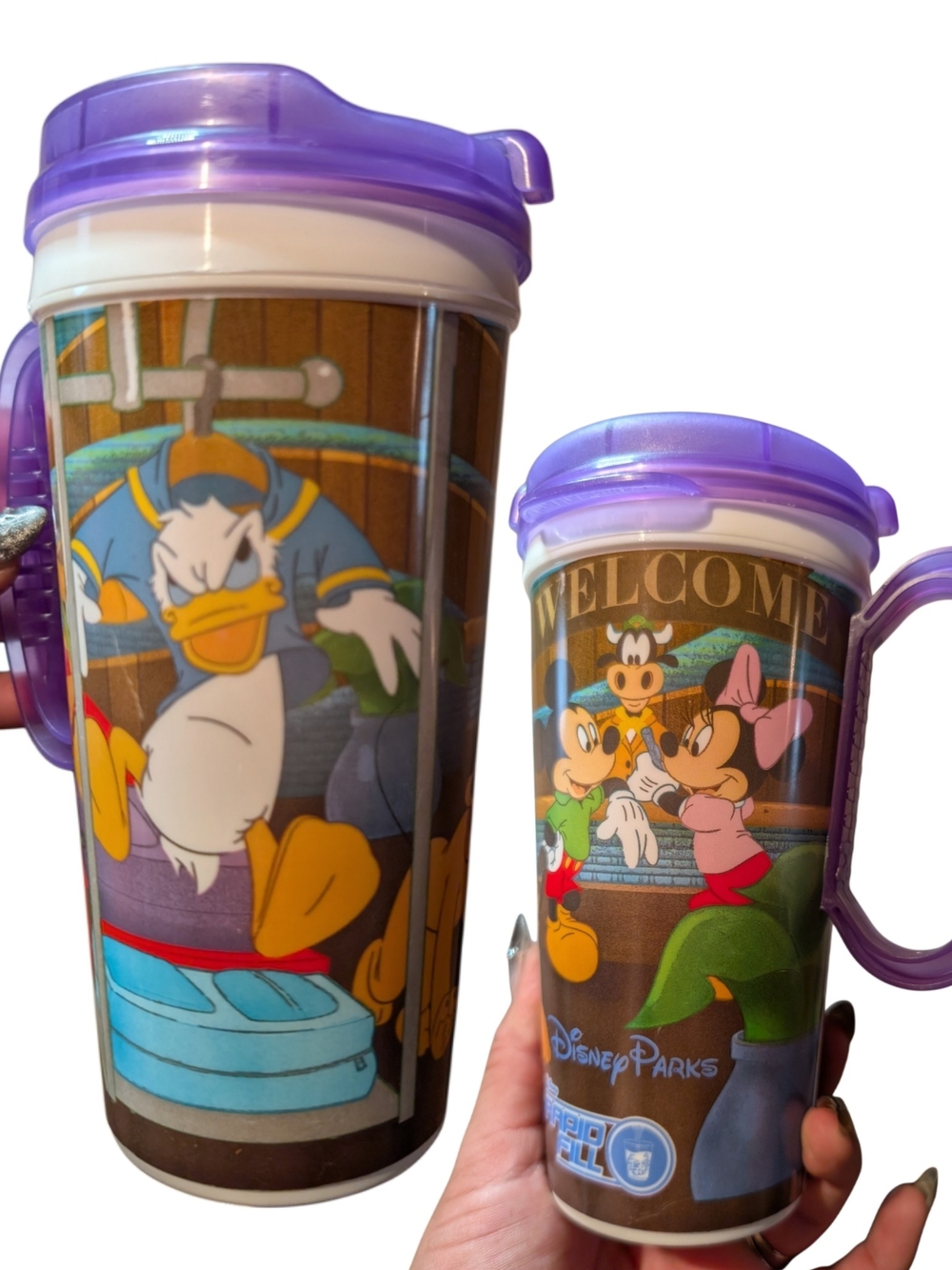 Disney Purple-Accent Donald & Friends Travel Mug 16 Oz